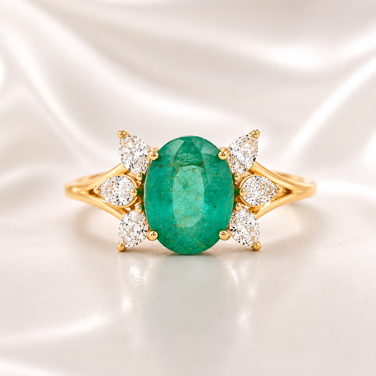 Zambian Emerald Ring
